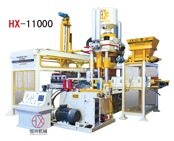 灰(hui)砂磚機HX1100靜(jing)壓制磚機(ji)