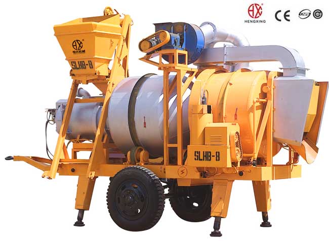 移動雙滾(gun)筒間歇式(shì)瀝青混合(he)料拌和機(ji)