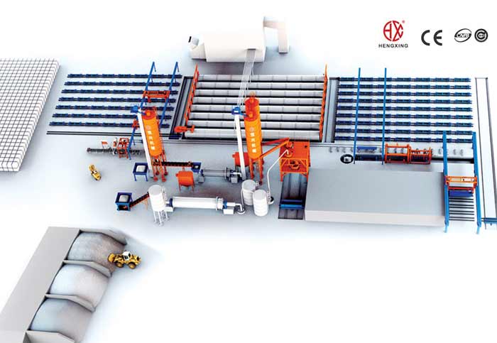 蒸壓加(jia)氣混凝土(tǔ)砌塊生産(chan)線 蒸壓加(jia)氣塊設備(bèi)