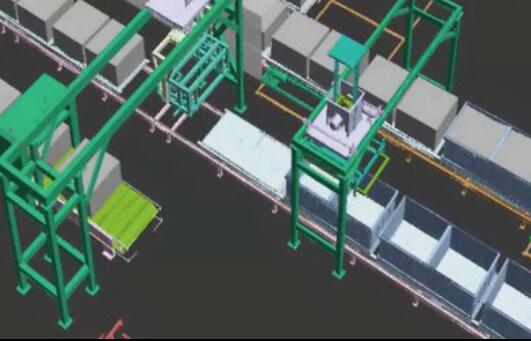 水泥發泡砌塊(kuài)生産線 泡沫混凝(níng)土砌塊生産線3D視(shì)頻